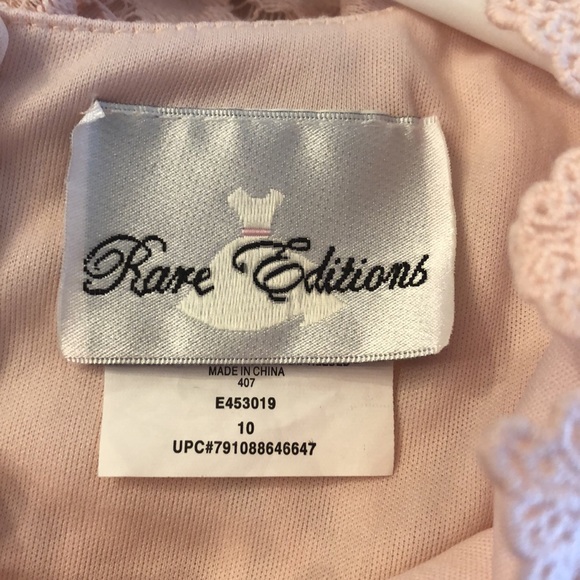 Rare Editions pink lace dress - Picture 7 of 8
